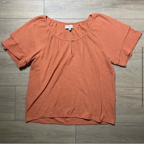 Madewell Texture & Thread | Ruffle Tiered-Sleeve Top - Picture 4 of 6